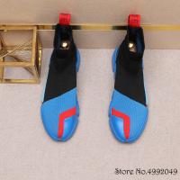 جديد الشارع الاتجاه مصمم المشي أحذية رياضية الرجال اثنين من لهجة مزيج الألوان شبكة حذاء كاجوال بفتحات تهوية الشقق المتسكعون Zapatillas Hombre
